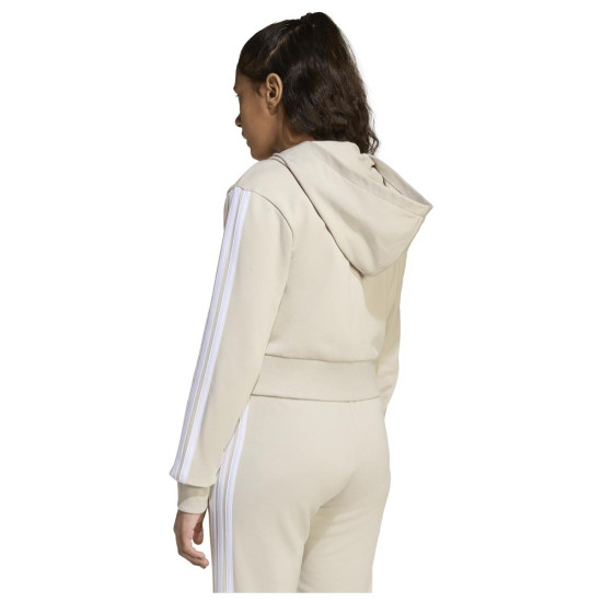 Adidas Παιδική ζακέτα Essentials 3-Stripes Full-Zip Cropped Hoodie